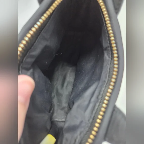 Tory Burch Ella Micro Tote in Black Nylon and Leather - Picture 6 of 7